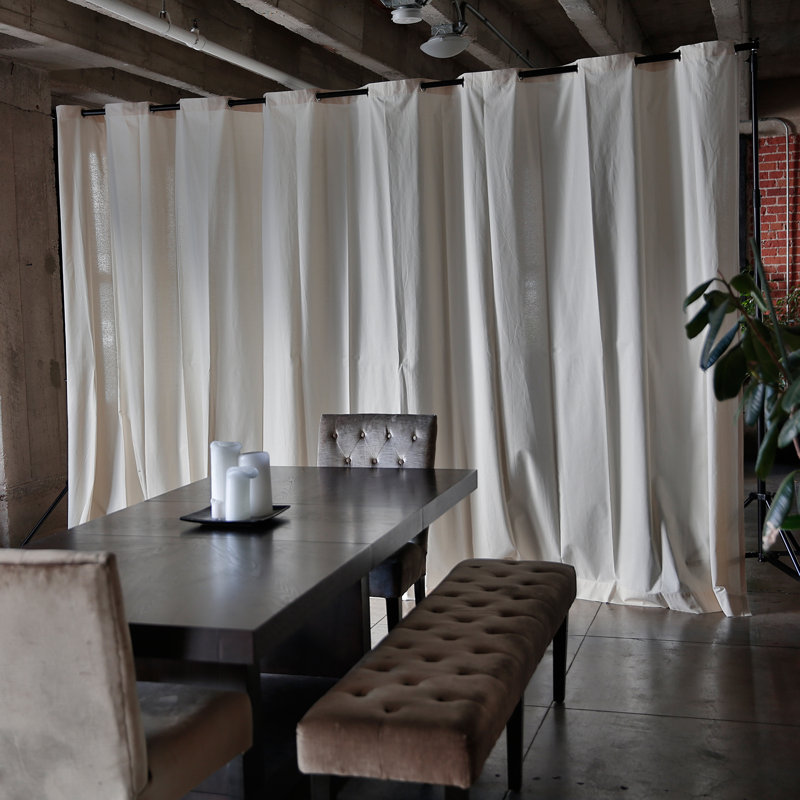 RoomDividersNow Muslin Freestanding Room Divider Kit & Reviews Wayfair